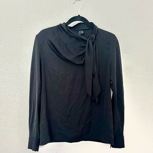 Theory Long Sleeve Silk Blouse